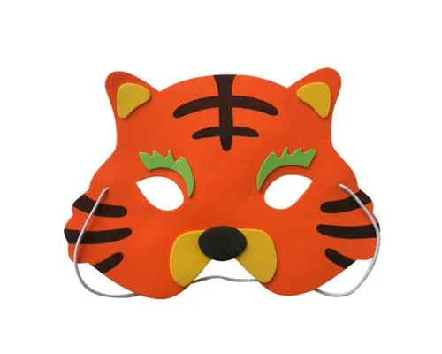 12 Assorted Foam Animal Masks for Dress-Up Costume