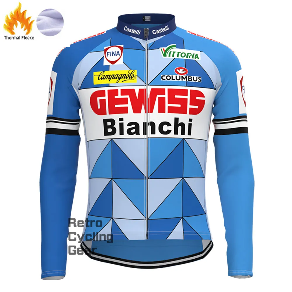 1988 Bianchi Fleece Retro Long Cycling Kits