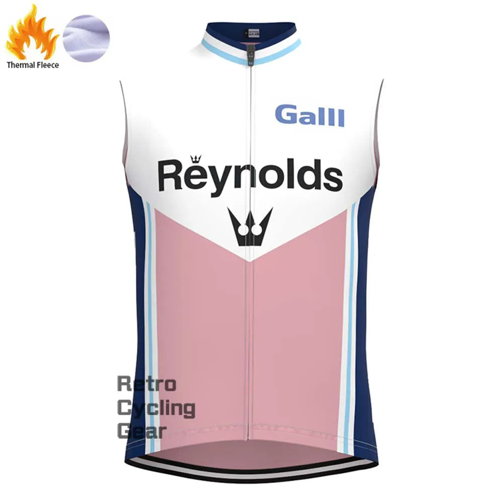 1990s Pink Reynolds Fleece Retro Long Cycling Kits