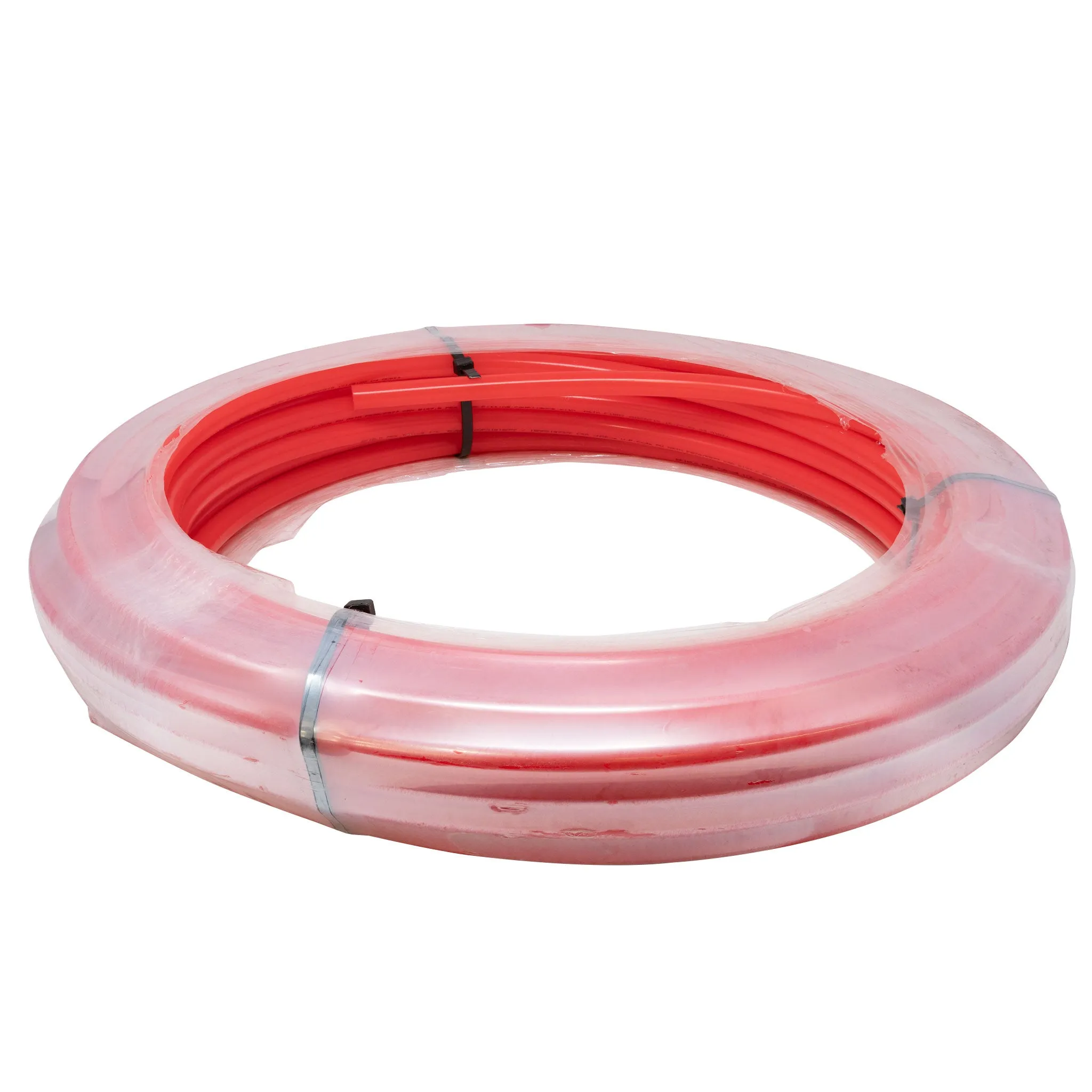 1" OD Red PEX B Polyethylene Pipe for Potable Water - 100 FT Roll