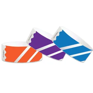 1" Tyvek Wristband Progressive Stripe