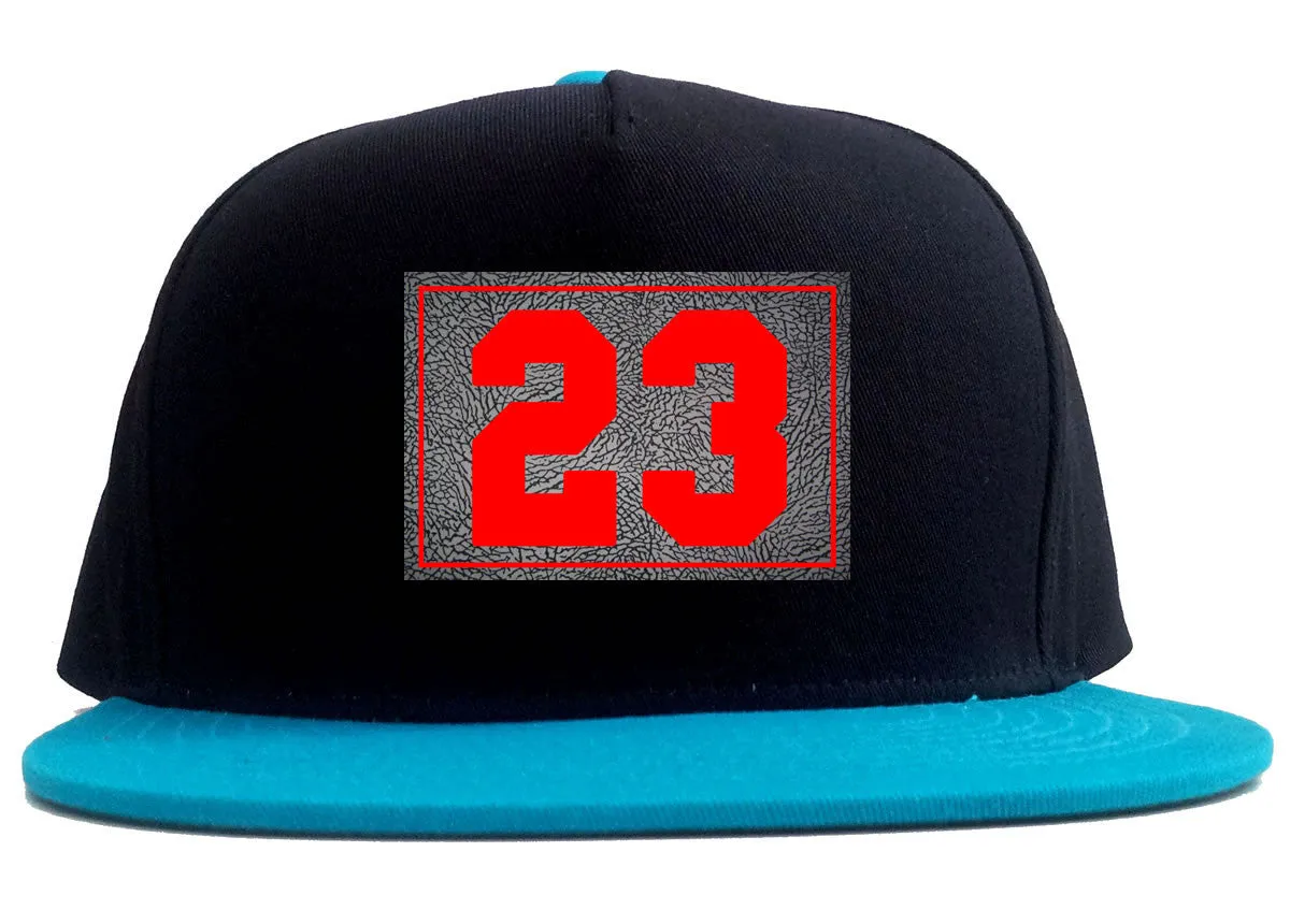 23 Cement Red Jersey 2 Tone Snapback Hat