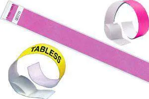 3/4" Tabless Wristbands Solid Colors