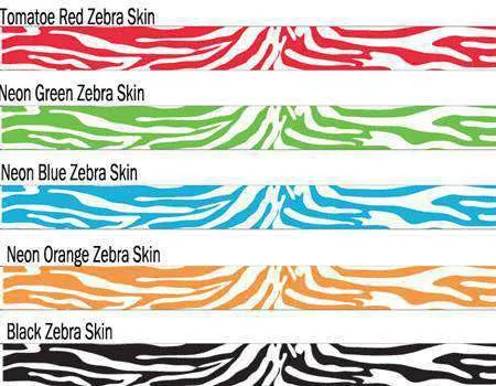 3/4" Tyvek Wristband Design Zebra