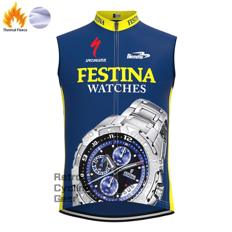 90s FESTINA Fleece Retro Long Cycling Kits