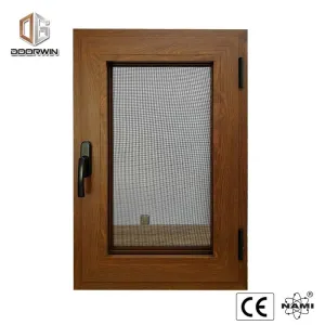 aluminum window with burglar proof screen