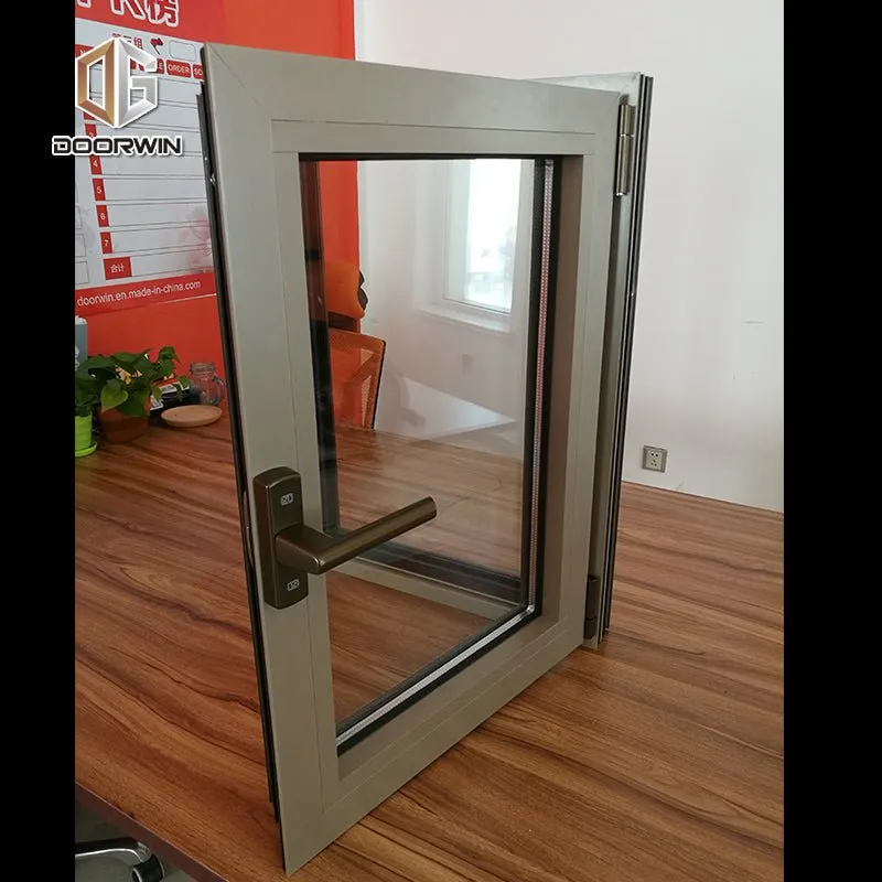 aluminum window with burglar proof screen