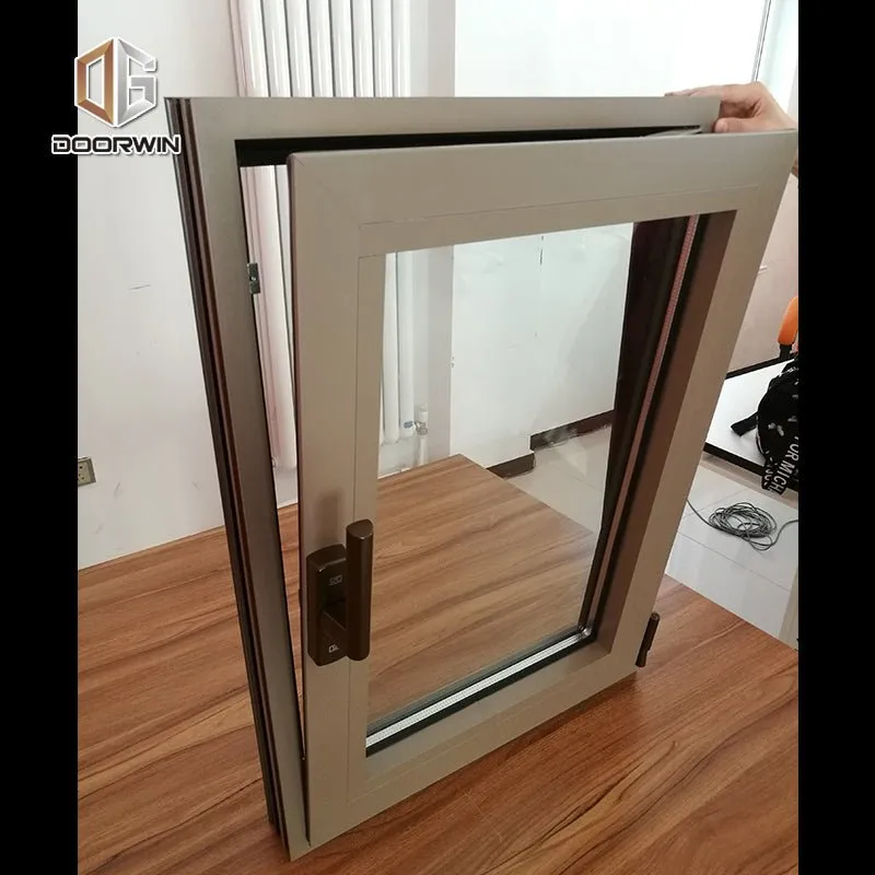 aluminum window with burglar proof screen