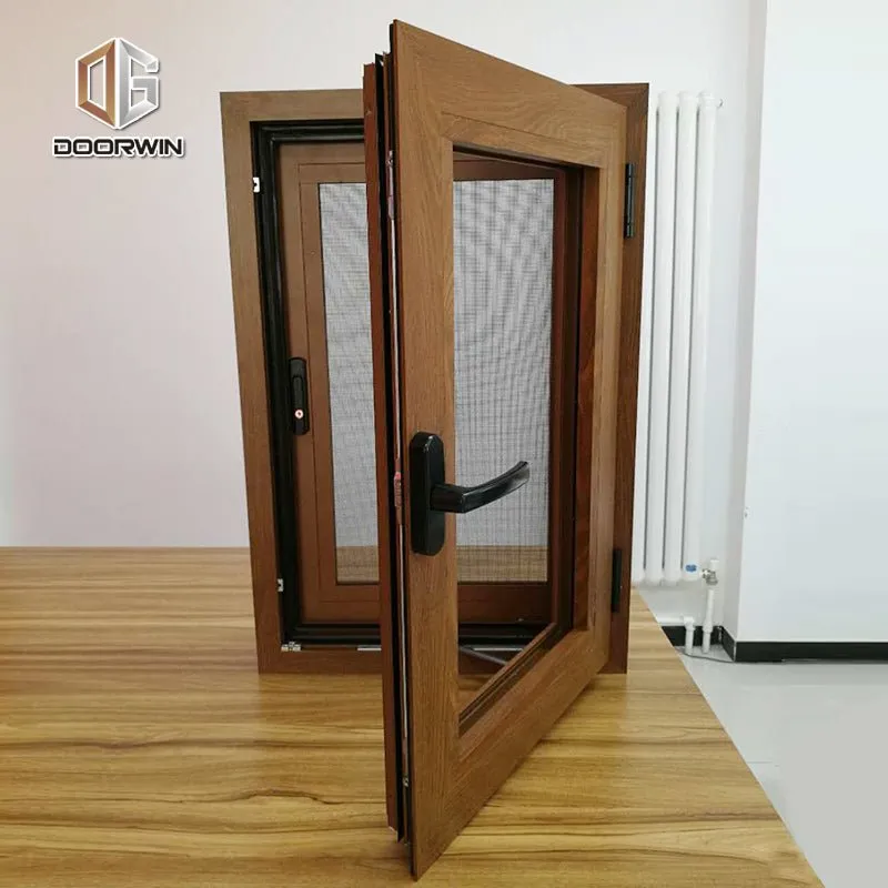 aluminum window with burglar proof screen