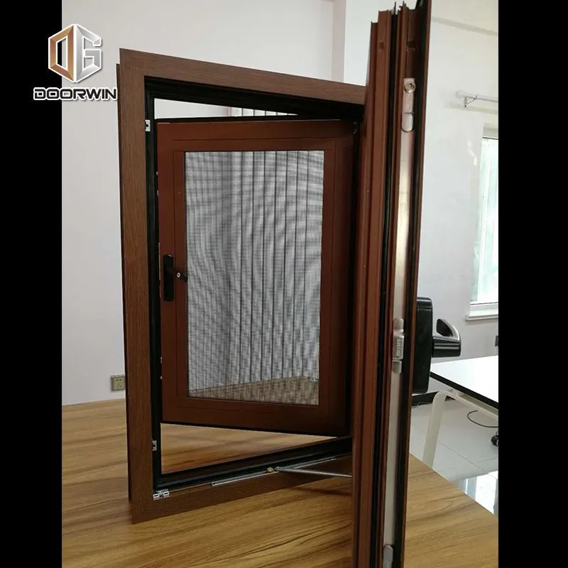 aluminum window with burglar proof screen