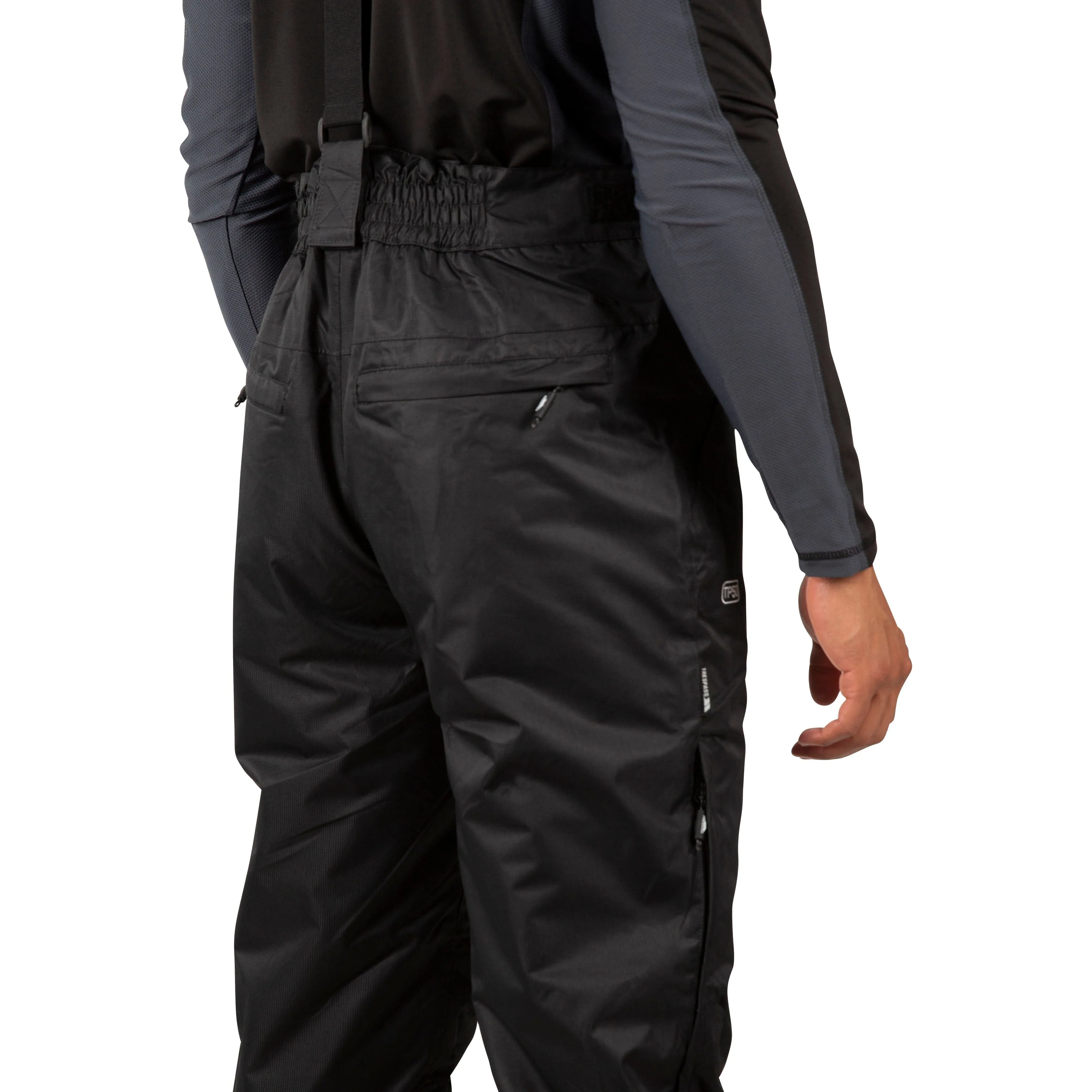 Bezzy Mens Padded Waterproof Ski Pants in Black