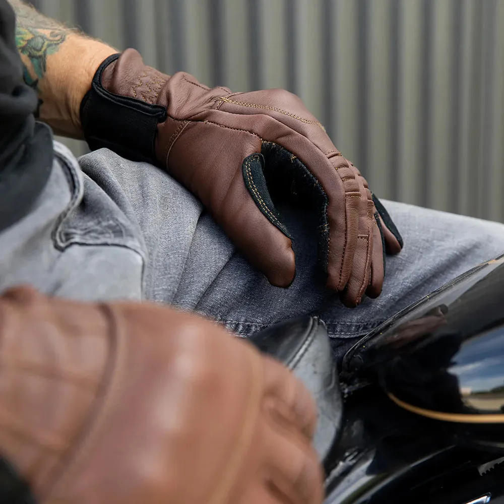 BILTWELL BELDEN LEATHER GLOVE [CHOCOLATE]