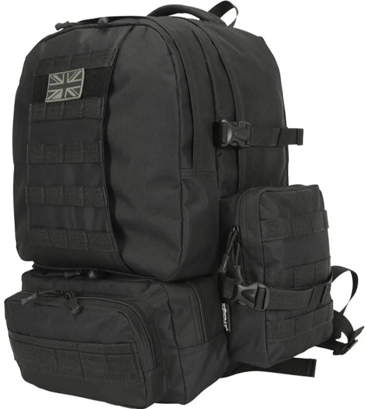 Black 50L Two Person 72hr Emergency Survival "Bug Out Bag"