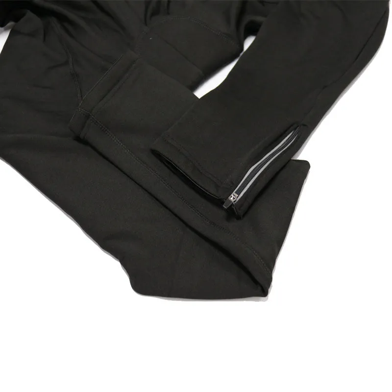 Black Reynolds Fleece Retro Cycling Bib Pants