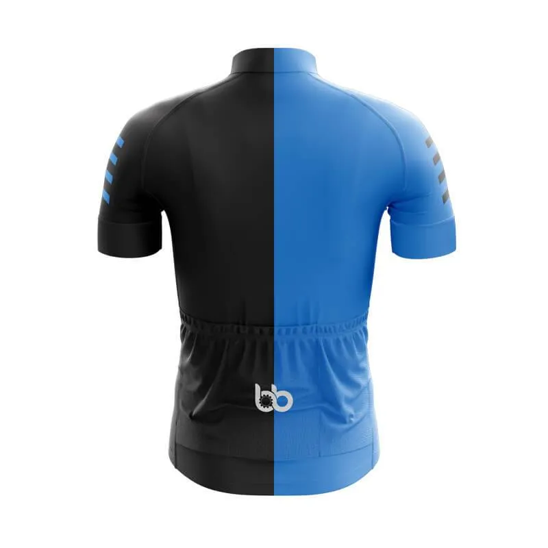 Blue and Black jerseys