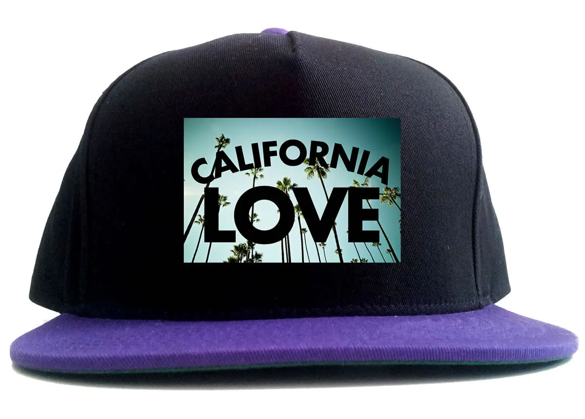 California Love Cali Palm Trees 2 Tone Snapback Hat