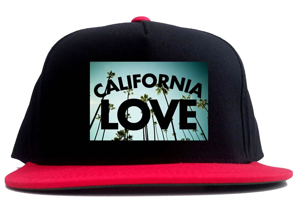 California Love Cali Palm Trees 2 Tone Snapback Hat