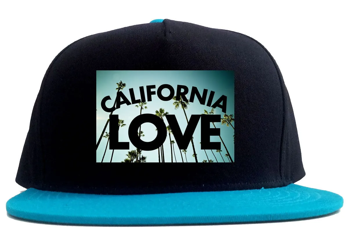 California Love Cali Palm Trees 2 Tone Snapback Hat