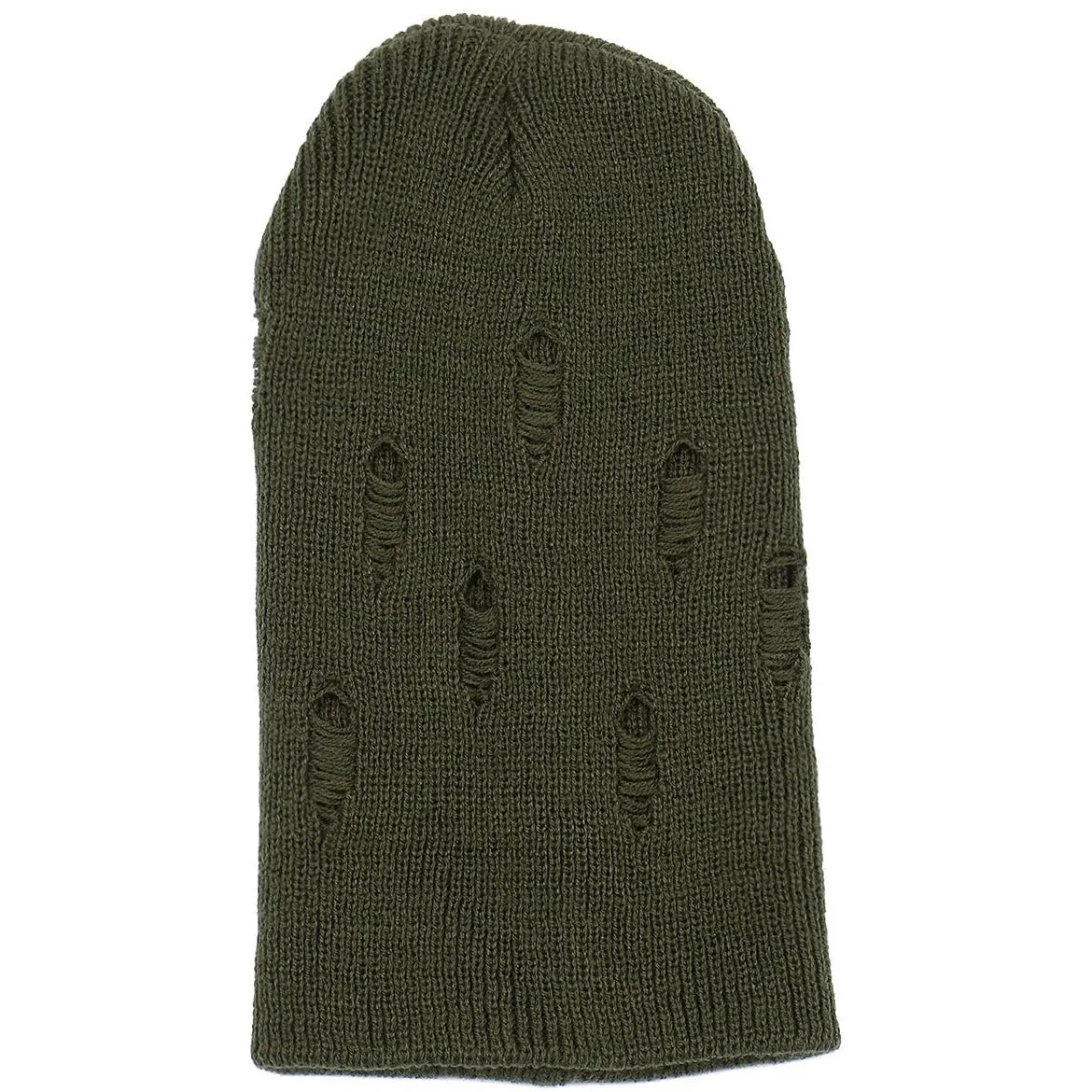 Distressed Slouchy Unisex Ribbed Soft Knit Beanie