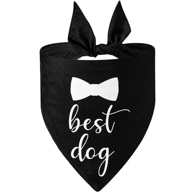 Dog Wedding Scarf Bandana Best Man Scarf for Dog, Dog Best Man Scarf, Best Man Dog Neck Scarf, Dog Wedding Scarf, Dog Ring Bearer