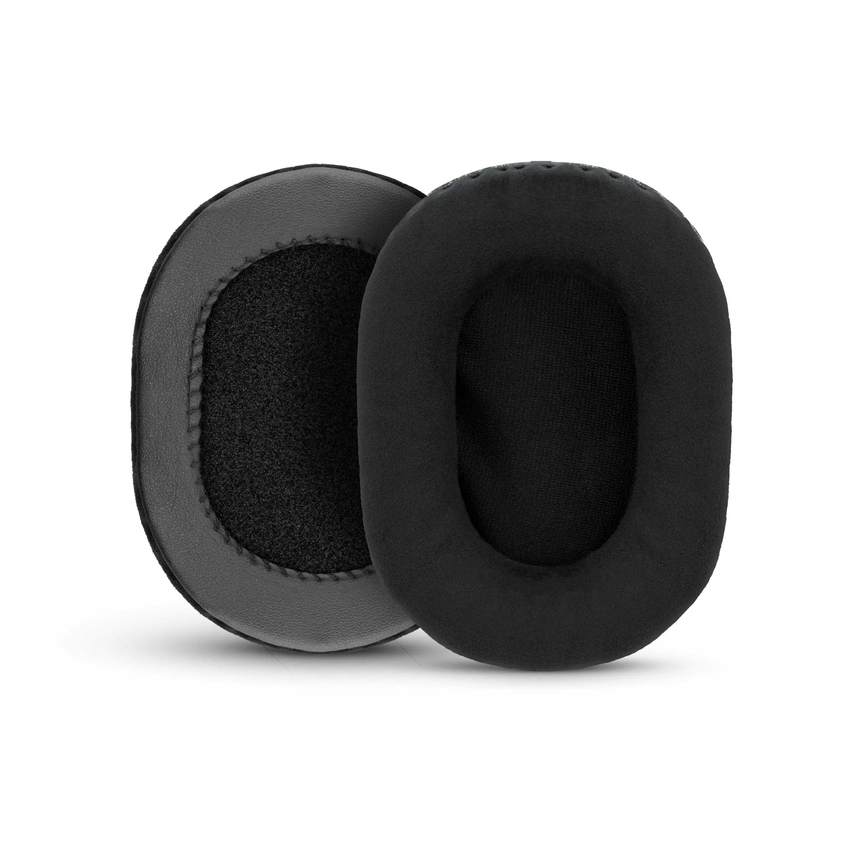 Enhanced Gaming Headphone Earpads - Small Oval - Micro Suede w/ Cooling Gel & Memory Foam for Steelseries, Hyperx, Sony MDR-7506, AKG, Turtlebeach, Sennheiser & More (Micro Suede)