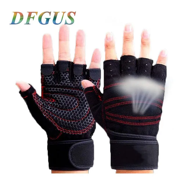 Fitness Weight Lifting Gloves Power Luvas Fitness Academia Anti-skid Guantes Protective Crossfit Sports gloves gym guantes