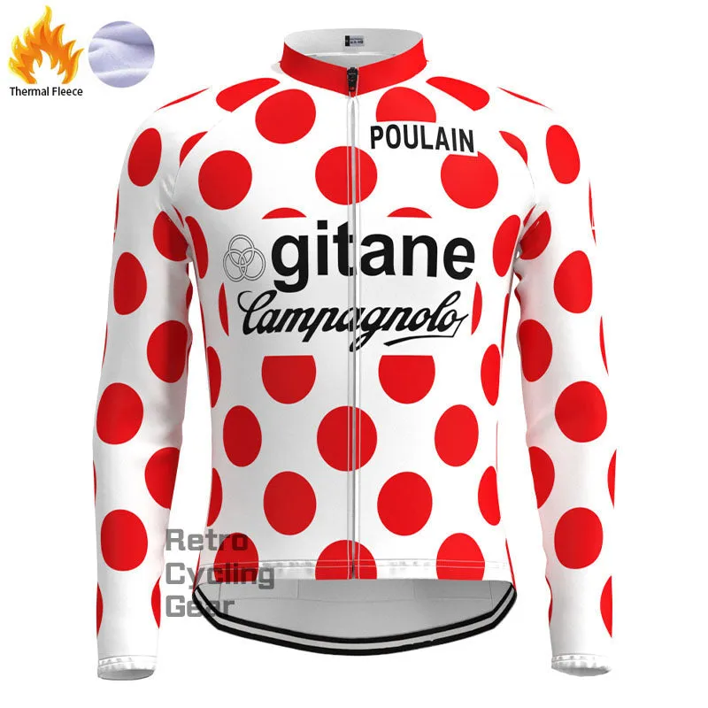 gitane Red dot Fleece Retro Cycling Kits