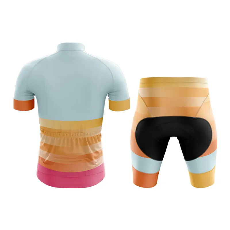 Gradient Frequency Club Cycling Kit (Blue-Yellow-Pink)