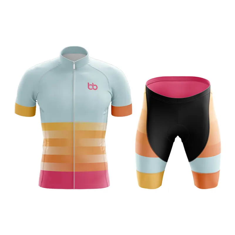 Gradient Frequency Club Cycling Kit (Blue-Yellow-Pink)