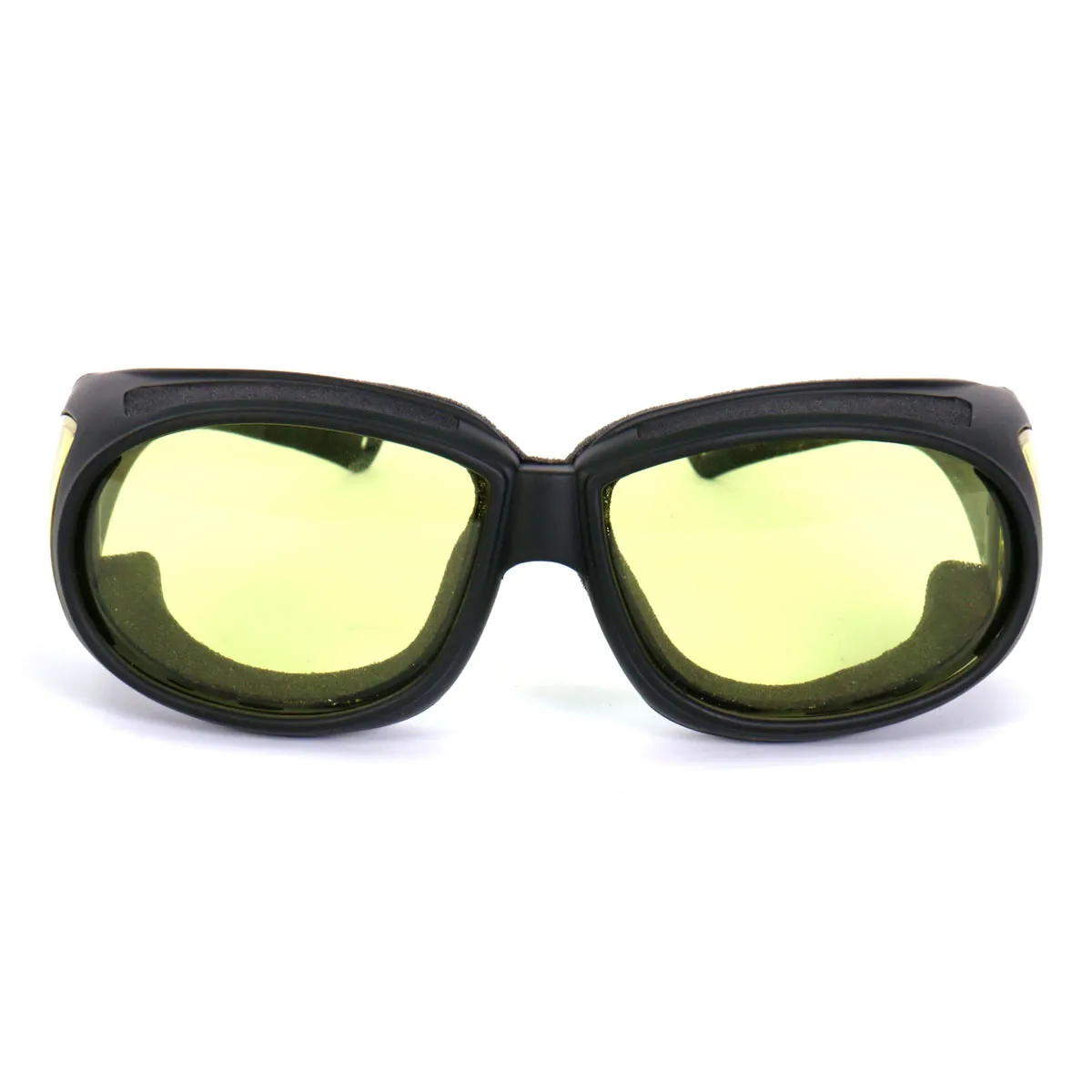 Hot Leathers SGF1075 Yellow Foam Padded Defender Glasses