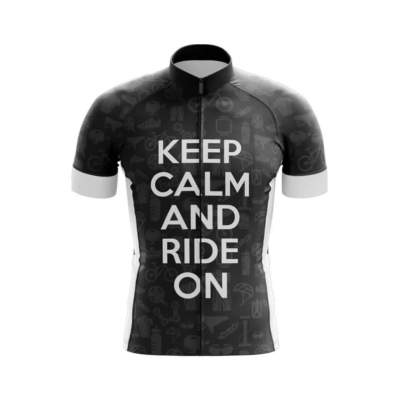 Keep Calm And Ride On Jerseys (Black)