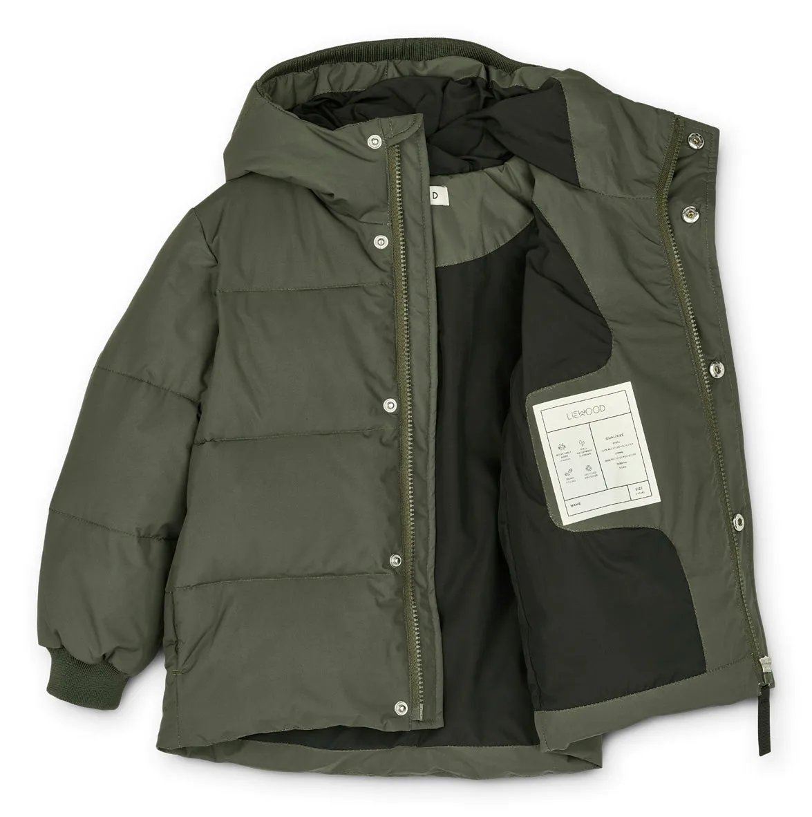 Liewood Palle Puffer Jacket | Hunter Green