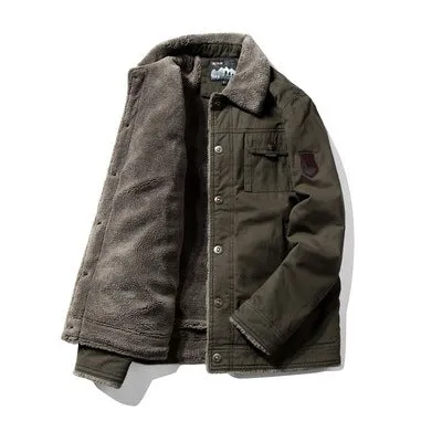 Men's Winter Fleece Cargo Jacket