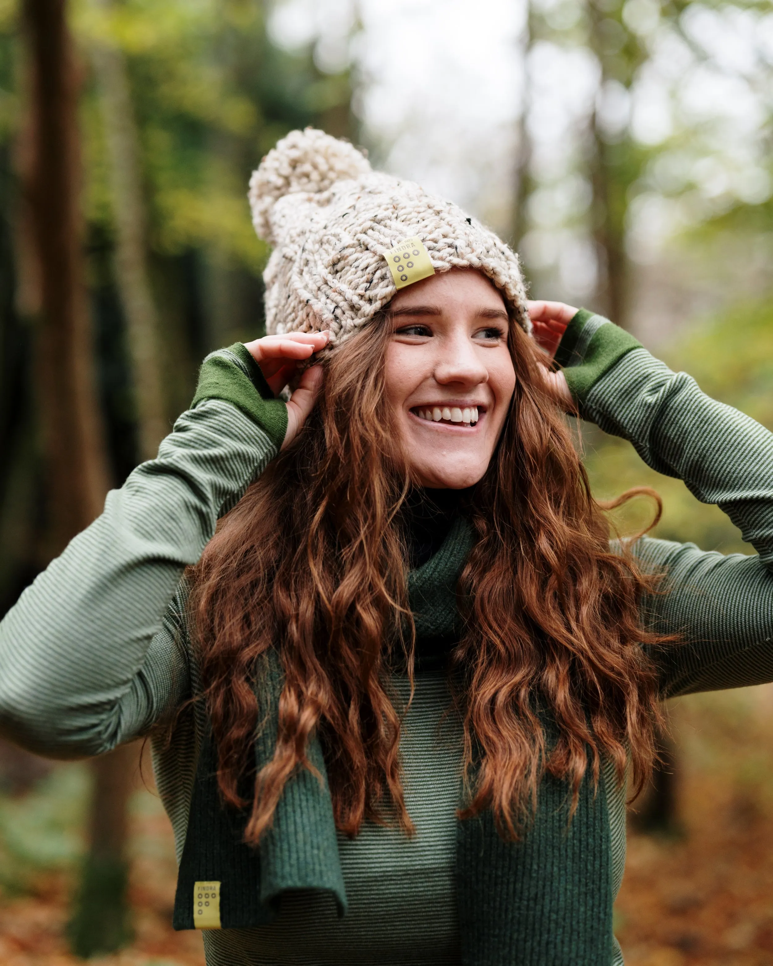 Merino Blend Cable Bobble Hat