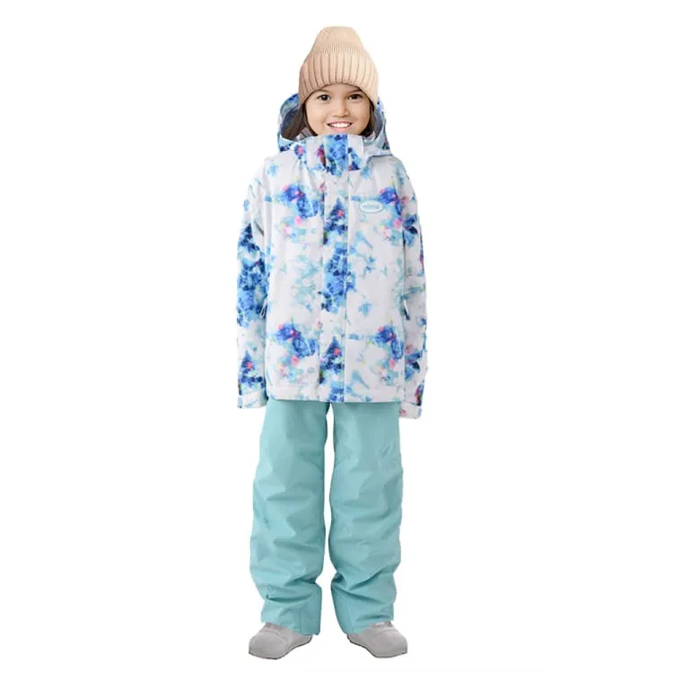 Nima Kids Snow Suits-WHITE FLOWER (Japanese Brand)