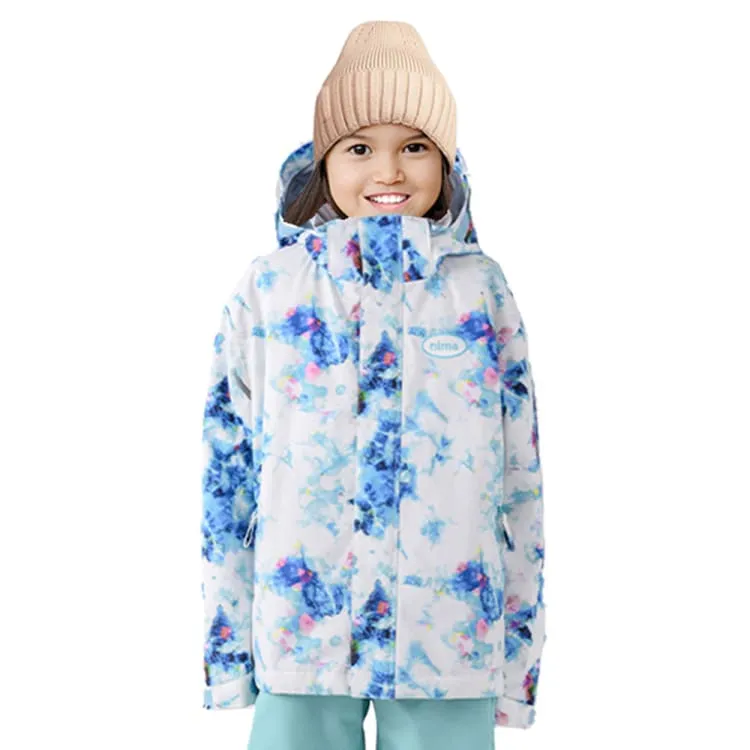 Nima Kids Snow Suits-WHITE FLOWER (Japanese Brand)