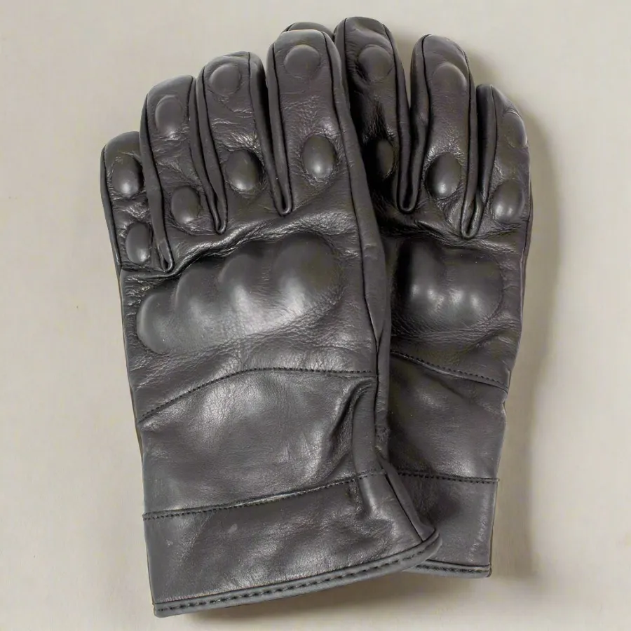 Open Road Men's Leather Kevlar Knuckle Motorcycle Gloves