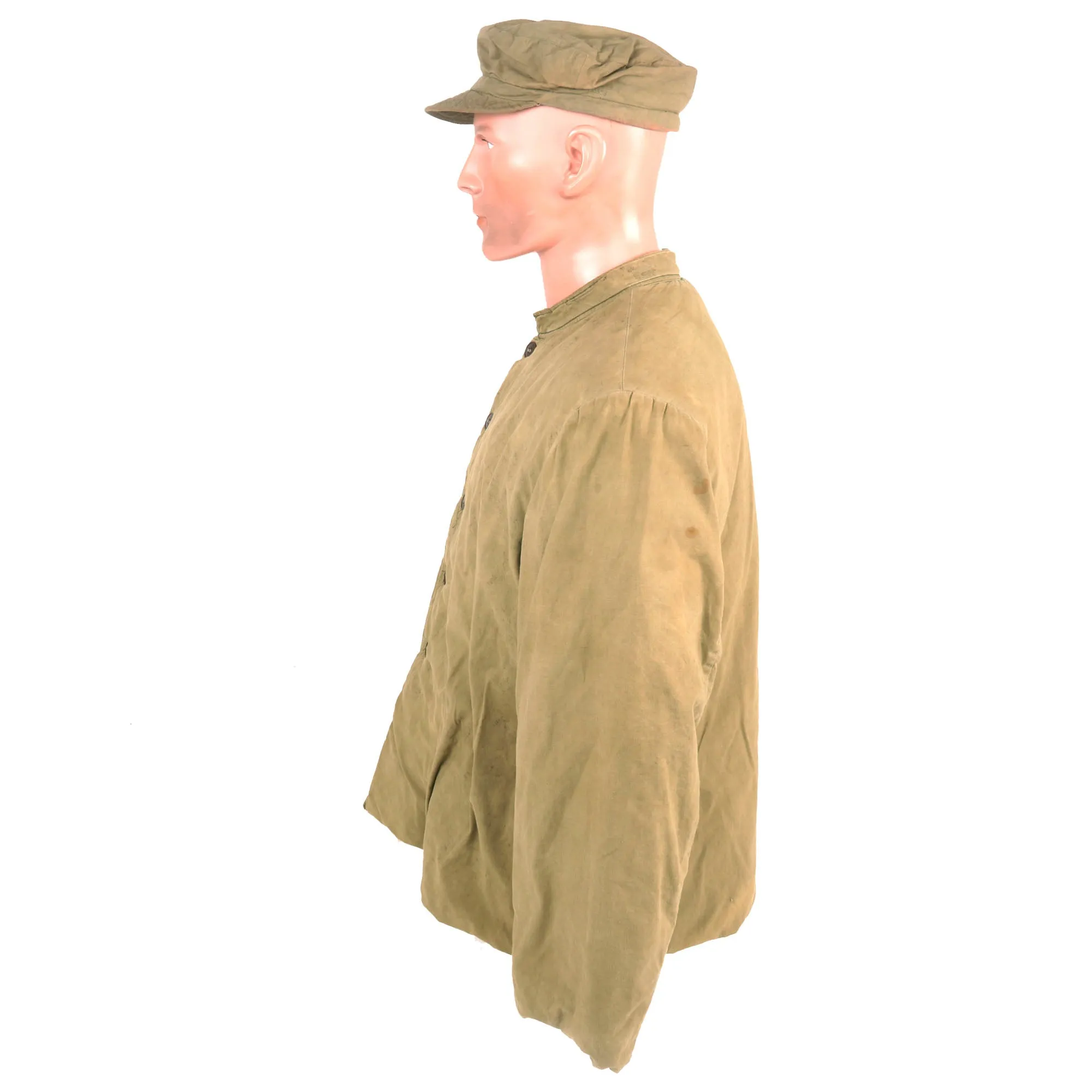 Original Chinese Korean War ChiCom Padded Jacket & People’s Army Summer Field Cap