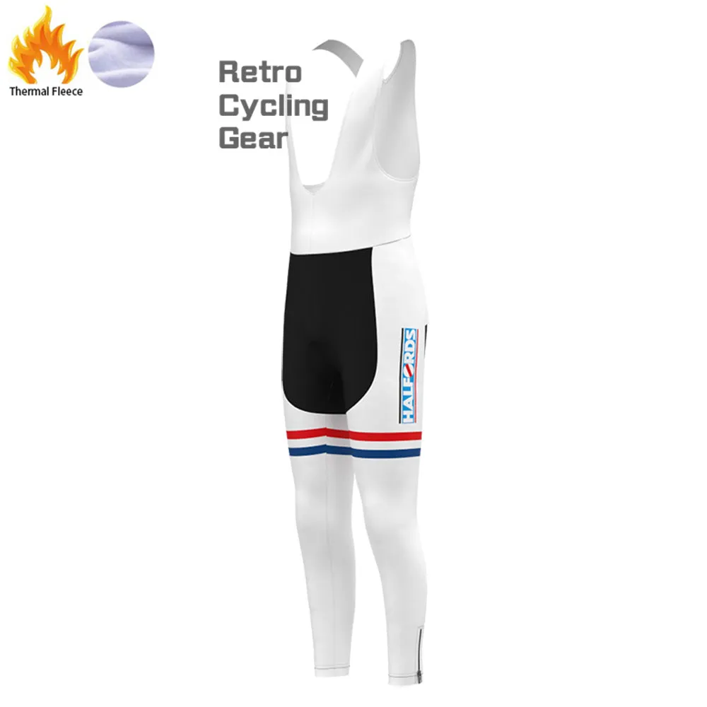 PEUGEOT Halfords Fleece Retro Long Cycling Kits