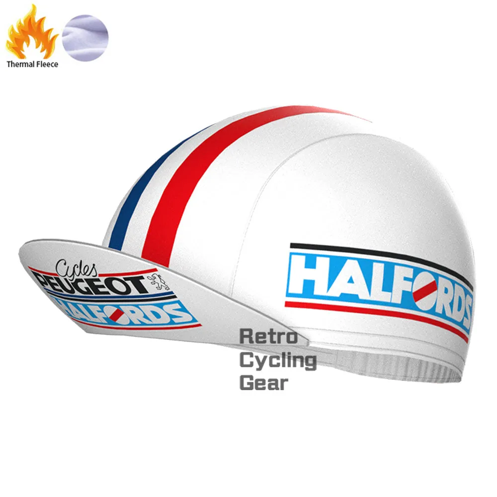 PEUGEOT Halfords Fleece Retro Long Cycling Kits