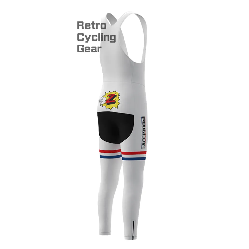 PEUGEOT Halfords Fleece Retro Long Cycling Kits