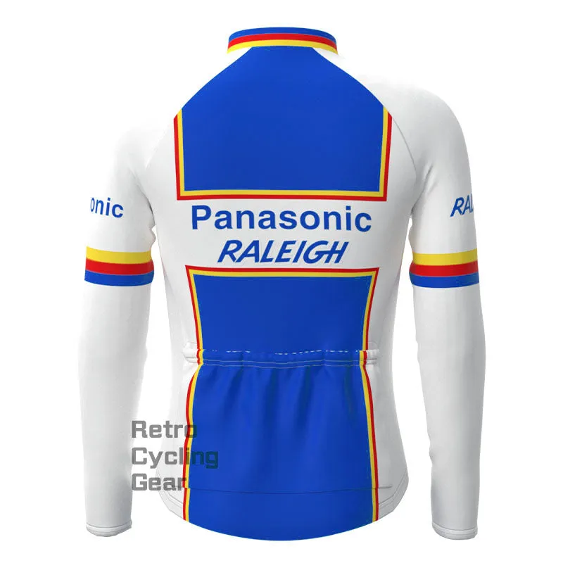 Raleigh Blue-Black Fleece Retro Cycling Kits