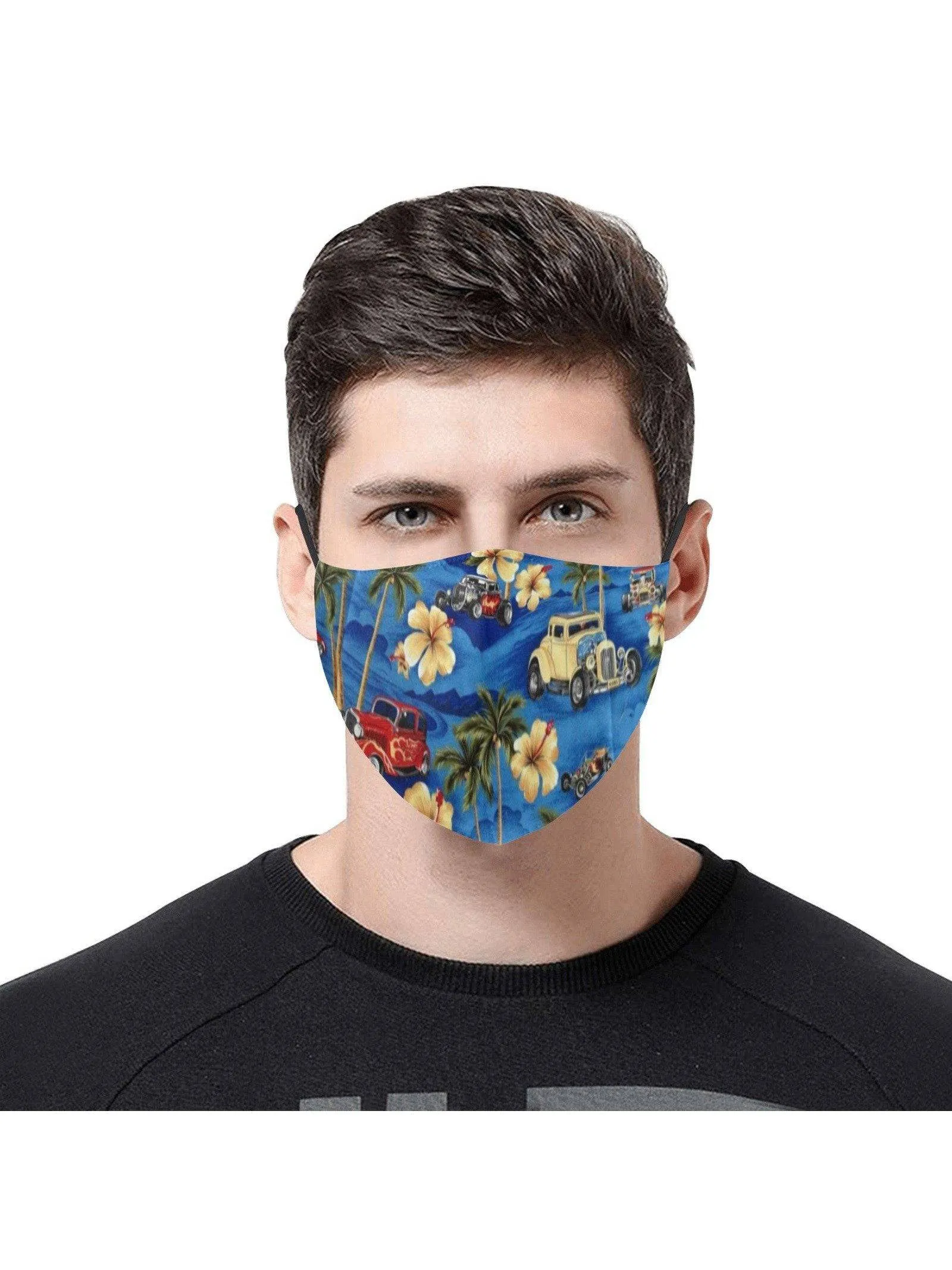 REUSABLE FACE MASKS WITH FILTERS - TROPICAL RODS