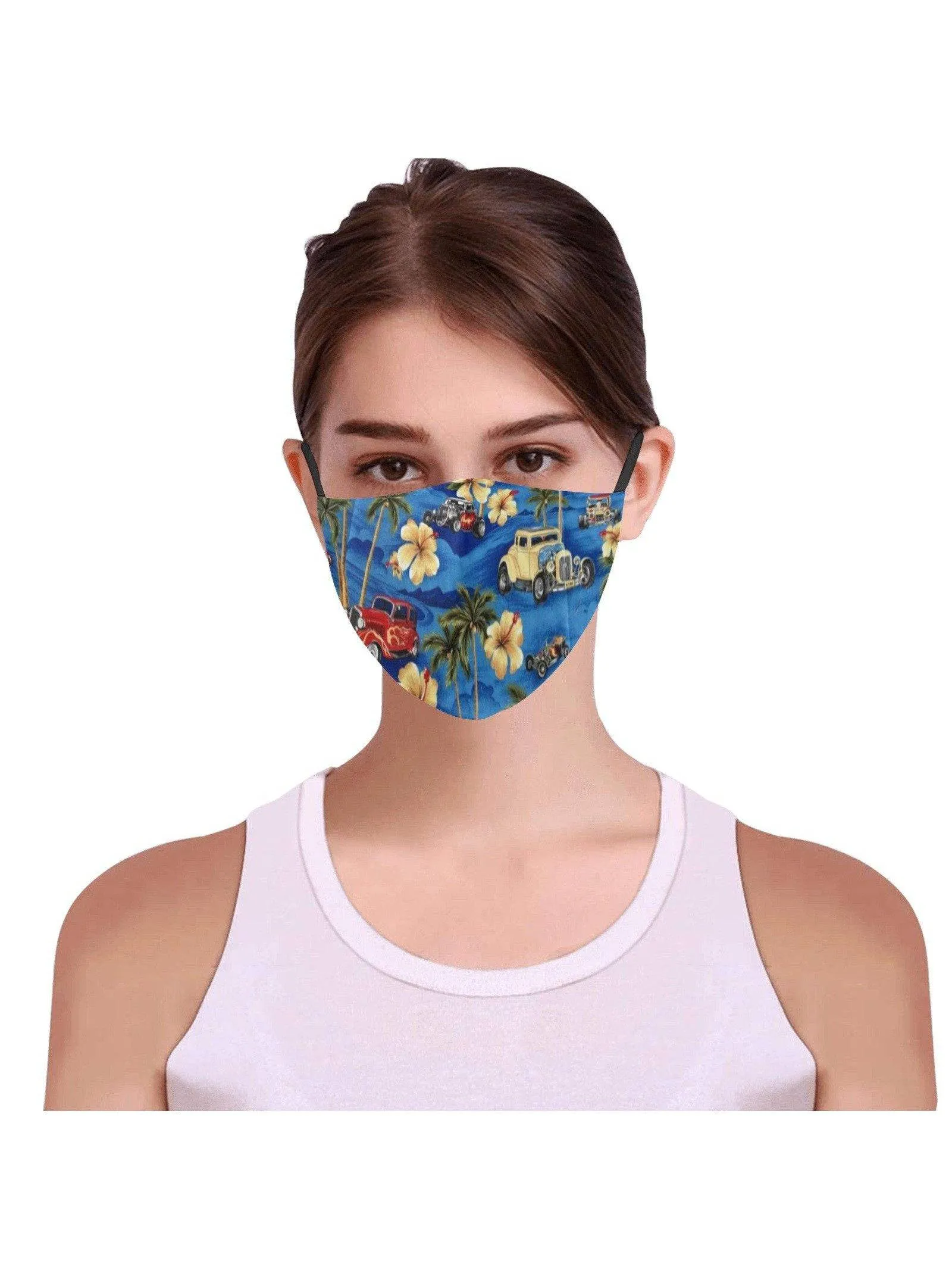 REUSABLE FACE MASKS WITH FILTERS - TROPICAL RODS