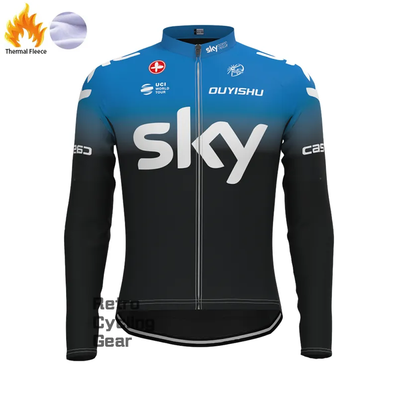 sky Fleece Retro Long Cycling Kits