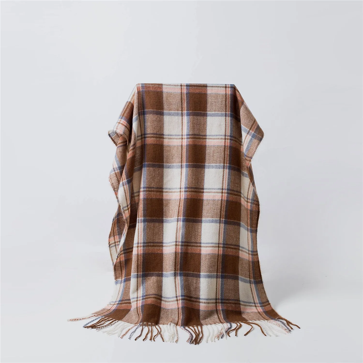 Tartan Plaid Scarf Brown Hues