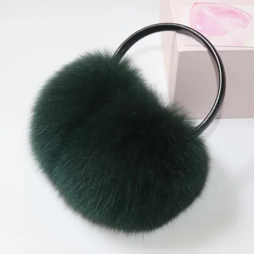 TEEK - Plush Genuine Fox Fluff Earmuffs