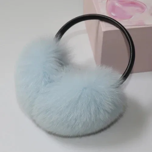 TEEK - Plush Genuine Fox Fluff Earmuffs