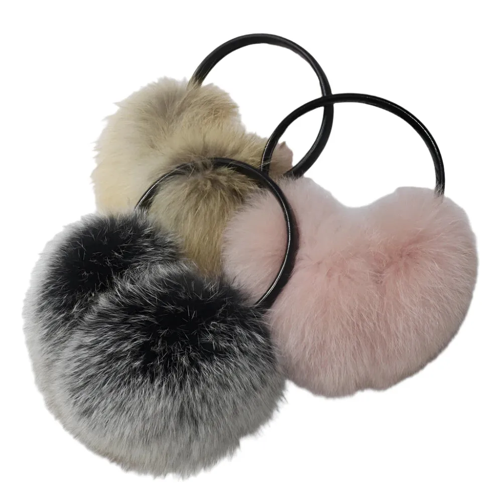 TEEK - Plush Genuine Fox Fluff Earmuffs