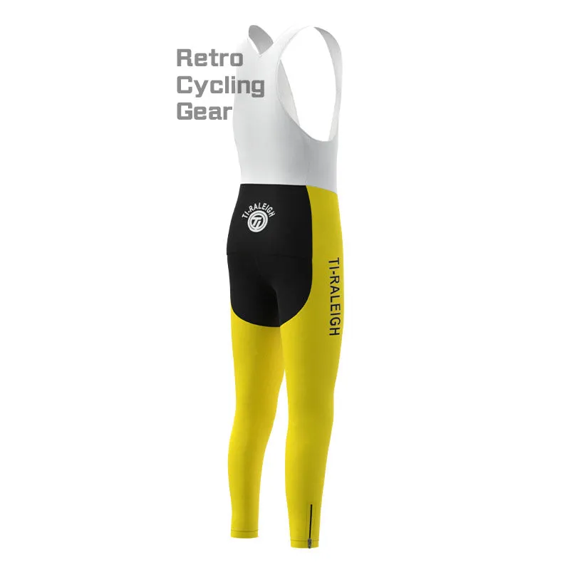 TI-Raleigh Red-Yellow Fleece Retro Cycling Pants